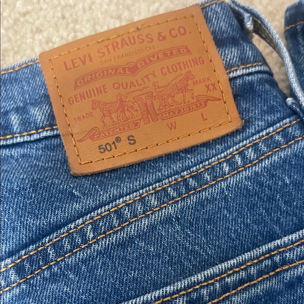 Levi's Men's Straight Blue Jeans - Picture 5 of 6